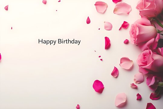 Birthday vector banner template. Happy birthday to you text in white space background with gifts and balloon decoration element for birth day celebration greeting design.