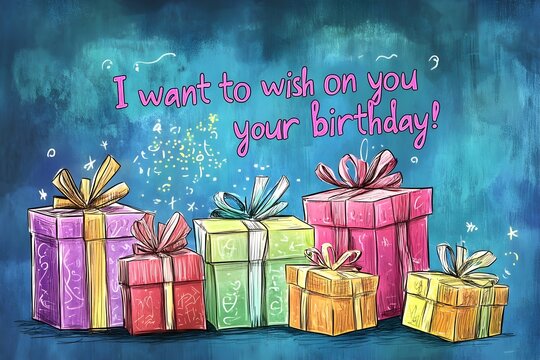 Birthday vector banner template. Happy birthday to you text in white space background with gifts and balloon decoration element for birth day celebration greeting design.