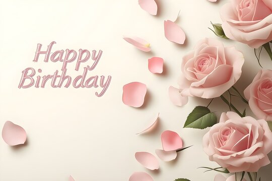 Birthday vector banner template. Happy birthday to you text in white space background with gifts and balloon decoration element for birth day celebration greeting design.