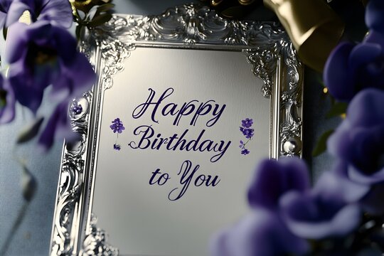 Birthday vector banner template. Happy birthday to you text in white space background with gifts and balloon decoration element for birth day celebration greeting design.