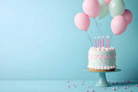 Birthday vector banner template. Happy birthday to you text in white space background with gifts and balloon decoration element for birth day celebration greeting design.