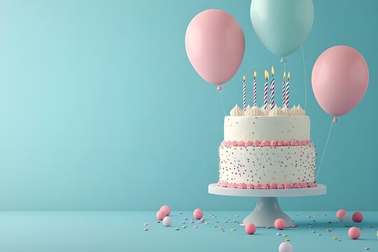 Birthday vector banner template. Happy birthday to you text in white space background with gifts and balloon decoration element for birth day celebration greeting design.