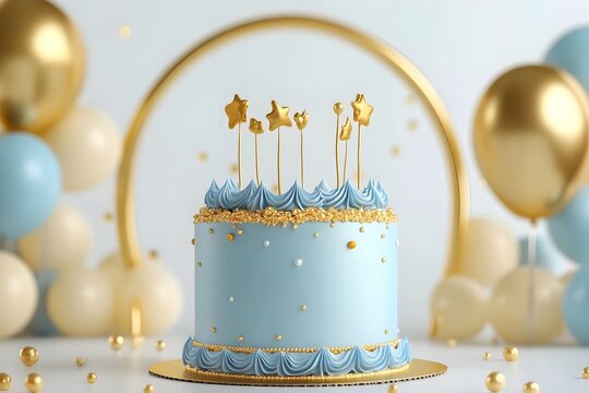 Happy birthday greeting card. Paper cut and craft style.
