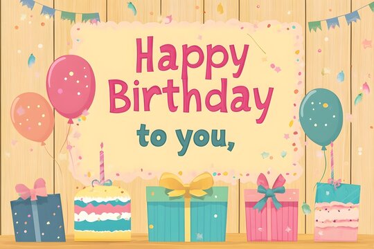 Delicious birthday cupcake on table on light background
birthday, gift, anniversary, balloon, illustration, text, decoration, event, invitation, vector, celebrate, greeting, party, surprise