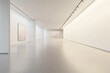 © Tunsale - Modern gallery interior with empty copyspace for display. AI generated illustration.