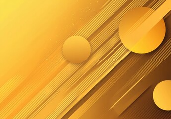 Poster - Abstract golden background with circles and diagonal lines featuring a smooth texture for modern design projects and creative presentations