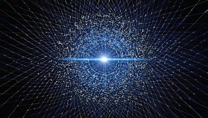 Poster - Exploring the Intricate Tapestry of Quantum Fields and Cosmic Connections in a Digital Landscape