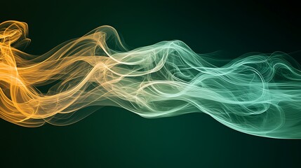 Poster - Abstract Flowing Smoke Design