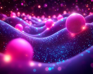 Poster - Abstract spheres on textured surface