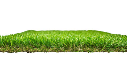 Wall Mural - green grass patch isolated on transparent background