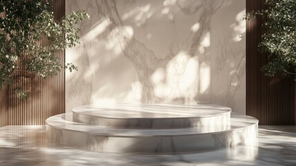 Poster - 3d rendering podium platform