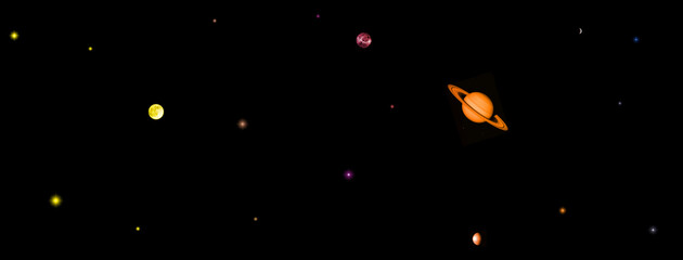 Wall Mural - galaxy in a free space.