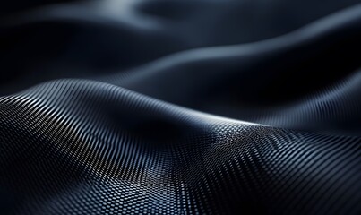 Poster - Abstract dark metallic surface with subtle waves and geometric patterns