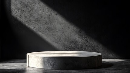 Aufkleber - Concrete Platform, Sunlight, Dark Room