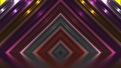 Wall Mural - This stock motion graphics video includes a clip of a Colored Neon Stripes Motion Loop