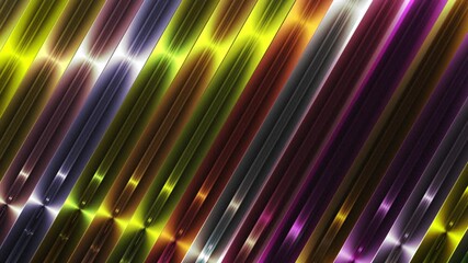 Wall Mural - This stock motion graphics video includes a clip of a Colored Neon Stripes Motion Loop
