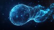 © GRACE - Abstract glowing blue nebula in space with particle swirls