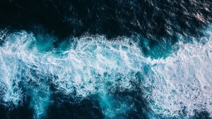 exploring the ocean from above high altitude aerial view ocean dark blue nature