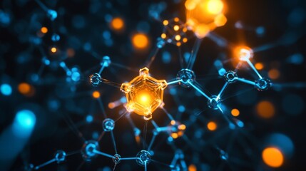 Poster - Capturing the future semiconductor nanotechnology research lab high-resolution image modern environment close-up view innovation