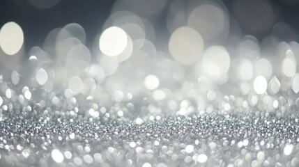 Poster - Creating enchantment magical white and silver glitter backgrounds for events digital spaces graphic design vibrant atmosphere whimsical aesthetics