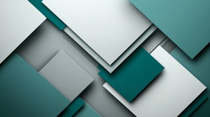Poster - Creating a minimalist business background geometric shapes digital workspace visual graphic modern aesthetics business concept