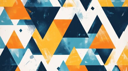 Poster - Creating vibrant triangles urban design studio graphic art digital environment aesthetic perspective modern geometric patterns