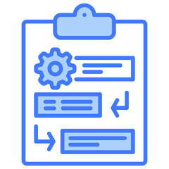 Aufkleber - Workflow Blue Icon