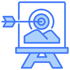 Poster - Goal Blue Icon