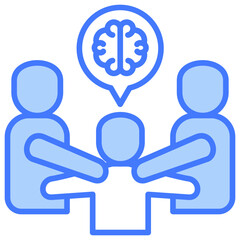 Poster - Brainstorm Blue Icon