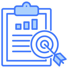 Poster - Target Blue Icon