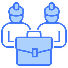 Poster - Worker Blue Icon