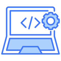 Poster - Software Development Blue Icon