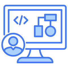 Poster - Software Engineer Blue Icon