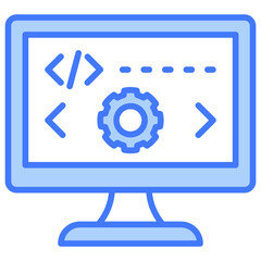Poster - Programming Blue Icon