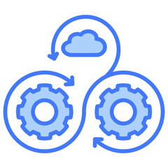 Poster - Devops Blue Icon
