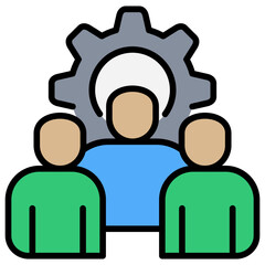 Poster - Workforce Lineal Color Icon