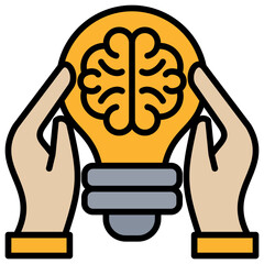 Poster - Idea Lineal Color Icon