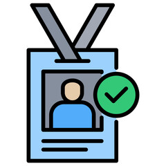 Poster - Profile Lineal Color Icon