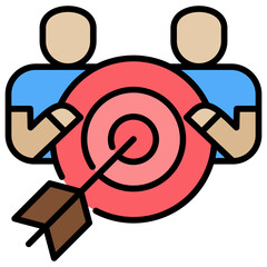 Poster - Teamwork Lineal Color Icon