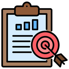 Poster - Target Lineal Color Icon