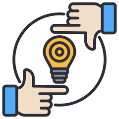 Poster - Focus Lineal Color Icon