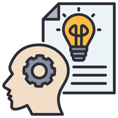 Poster - Concept Lineal Color Icon
