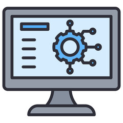 Poster - Operations Lineal Color Icon
