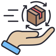 Poster - Delivery Lineal Color Icon