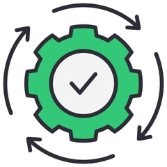 Poster - Consistency Lineal Color Icon