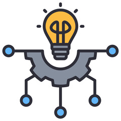 Poster - Idea Lineal Color Icon