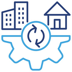 Poster - Hybrid Work Dual Tone Icon