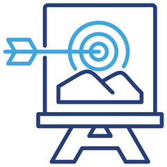 Poster - Goal Dual Tone Icon