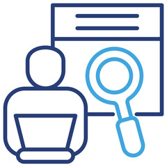 Poster - Job Search Dual Tone Icon