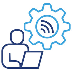 Poster - Remote Dual Tone Icon